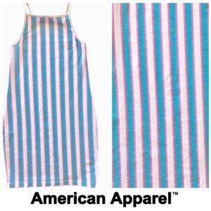 American apparel Cotton candy striped mini dress